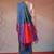 Green woven art silk traditional saree with blouse piece