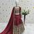 maroon heavy pure vichitra with embroidery coading sequence & thread work - designer party wear
