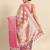 Multicolor printed art silk ethnic saree with blouse piece