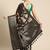 Brown printed silk blend ethnic saree with blouse piece