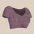 Purple printed cotton blend ethnic saree with blouse piece