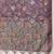 Purple printed cotton blend ethnic saree with blouse piece