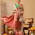 Pink printed silk blend ethnic saree with blouse piece