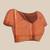 Golden woven silk blend ethnic saree with blouse piece