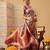 Lavender printed silk blend ethnic saree with blouse piece