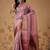 Lavender zari tissue traditional saree with blouse piece