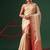 Cream zari tissue traditional saree with blouse piece
