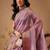 Lavender zari tissue traditional saree with blouse piece