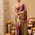 Pink printed art silk ethnic saree with blouse piece