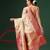 Cream zari tissue traditional saree with blouse piece