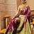 Pink printed art silk ethnic saree with blouse piece
