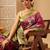 Pink printed art silk ethnic saree with blouse piece