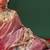 Pink printed tissue traditional saree with blouse piece