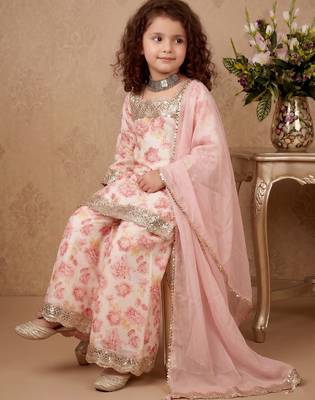 multi heavy chinon salwar suit set with embroidery sequnece work with digital print work - designer party wear 3