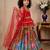 multi heavy chinon silk with embroidery siqunce work - designer party wear