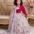 multi heavy pure soft organza with digital print work - designer party wear