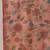 Peach printed tissue traditional saree with blouse piece