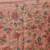 Peach printed tissue traditional saree with blouse piece