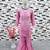 pink heavy rayon cotton ethnic wear set with embroidery work - designer party wear