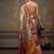 Silver woven silk blend ethnic saree with blouse piece