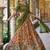 Rich Rust Orange Kalamkari Print Silk Marriage Wear Half Saree Lehenga