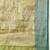 Yellow woven silk blend ethnic saree with blouse piece