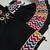 Black Navratri Lehenga Choli Set with Multicolor Zig Zag Print & Heavy Dupatta