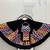 Black Navratri Lehenga Choli Set with Multicolor Zig Zag Print & Heavy Dupatta