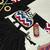 Black Navratri Lehenga Choli Set with Multicolor Zig Zag Print & Heavy Dupatta