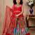 multi heavy chinon silk with embroidery siqunce work - designer party wear