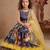 multi heavy chinon gown set with embroidery sequence work with soft printed work - designer party wear