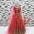 red heavy fox georgette gown set with digital print work with embroidered sequnce work - designer party wear
