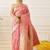 Pink woven art silk traditional saree with blouse piece