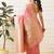 Pink woven art silk traditional saree with blouse piece