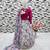 multi heavy pure soft organza with digital print work - designer party wear
