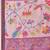 Pink printed cotton blend ethnic saree with blouse piece