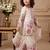 off white heavy chinon silk salwar suit set with embroidery sequence work - designer party wear