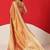 Copper woven tissue party wear saree with blouse piece