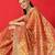 Copper woven tissue party wear saree with blouse piece