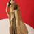 Olive woven tissue party wear saree with blouse piece