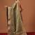 Teal woven tissue party wear saree with blouse piece