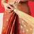 Copper woven tissue party wear saree with blouse piece