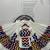 White Navratri Lehenga Choli Set with Multicolor Zig Zag Print & Heavy Dupatta