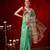 Green woven cotton blend traditional saree with blouse piece
