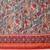 Red printed silk cotton ethnic saree with blouse piece