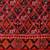 Red printed silk blend ethnic saree with blouse piece