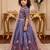 multi taby silk organza gown set with digital print work - designer party wear