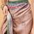 Peach printed cotton blend ethnic saree with blouse piece