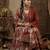 Floral Block Printed suit with crochet kantha hand work comes with Pure Cotton Dupatta and Cotton Palazzo Set of 3