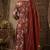 Floral Block Printed suit with crochet kantha hand work comes with Pure Cotton Dupatta and Cotton Palazzo Set of 3